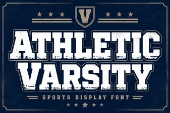 Design Your Sports Project with Athletic Varsity Font
