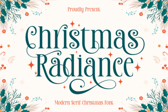 Illuminate Your Holidays with Christmas Radiance Font