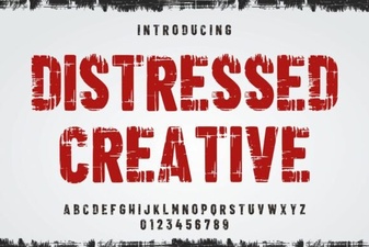 Craft with Distressed Creative Fonts